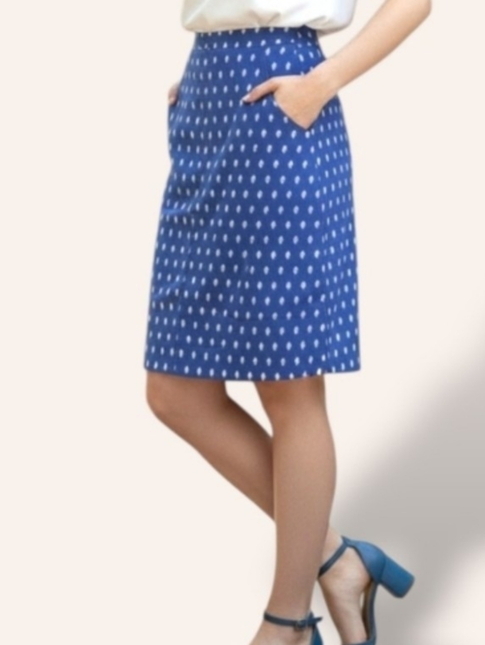 🧡Ann Klein Knee Length Pencil Skirt With Pockets!!